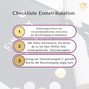 Exmatrikulation Checkliste II