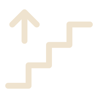 tabler icon stairs up