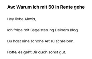 Newsletter Testimonial