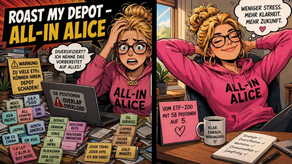 ETF Depot aufräumen All in Alice Blog-Banner
